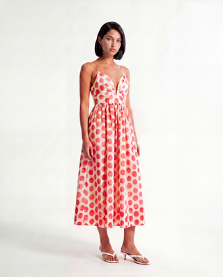 Printed Cami Midi Dress