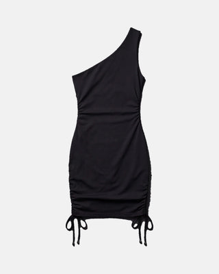One-Shoulder Ruched Bodycon Mini Dress