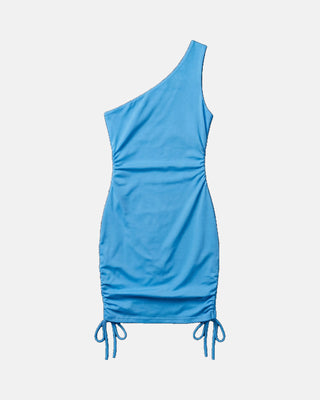 One-Shoulder Ruched Bodycon Mini Dress