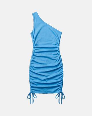 One-Shoulder Ruched Bodycon Mini Dress