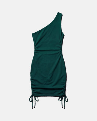 One-Shoulder Ruched Bodycon Mini Dress