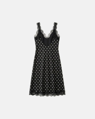 The Lace Polka Dot Slip Dress