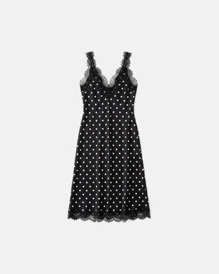 The Lace Polka Dot Slip Dress