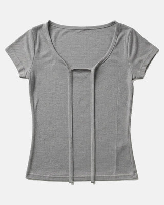 Tie-Front Fitted Tee