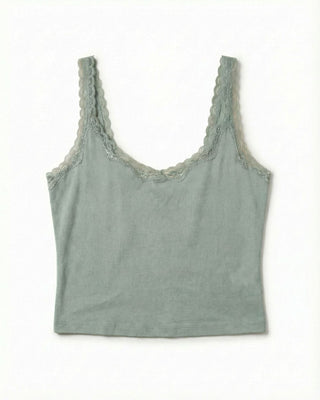 Cotton Bamboo Cropped Tank