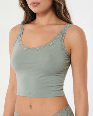 Cotton Bamboo Cropped Tank