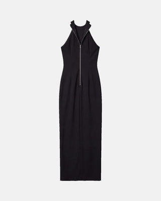 Halter Neck Slit Maxi Dress