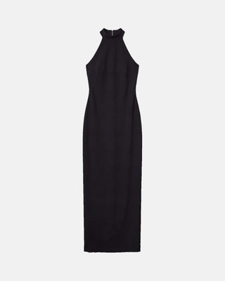 Halter Neck Slit Maxi Dress