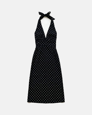The Polka Dot Halter Maxi