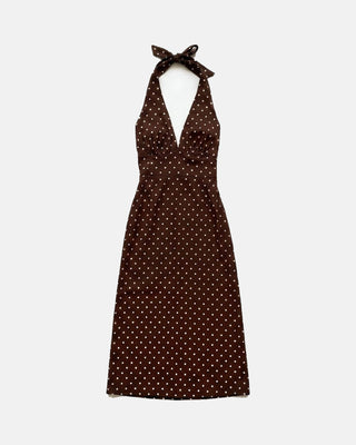 The Polka Dot Halter Maxi