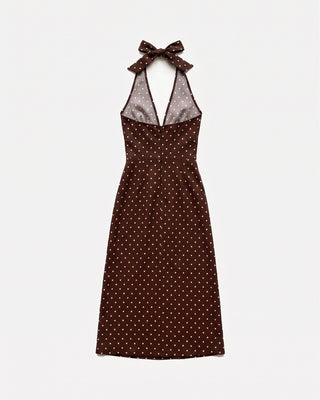 The Polka Dot Halter Maxi