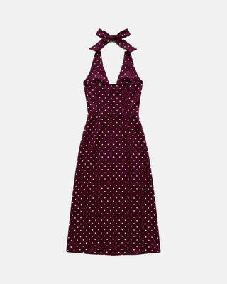 The Polka Dot Halter Maxi