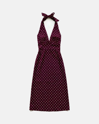 The Polka Dot Halter Maxi
