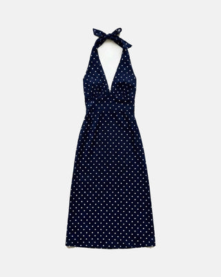 The Polka Dot Halter Maxi