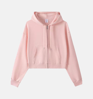 The Crop Zip Sweatshirt