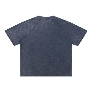 Unisex Mineral Wash Raw Edge T-Shirt
