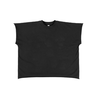 Raw Edge Boxy Non-Shrink T-Shirt