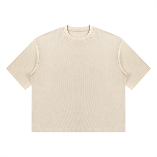 Unisex Mineral Wash Waffle Boxy T-Shirt