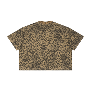 Unisex Leopard Print Boxy T-Shirt