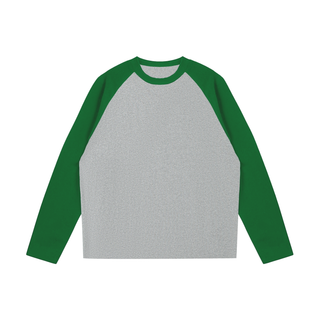 Color-Blocked Raglan Long-Sleeve T-Shirt