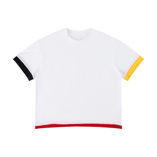 Unisex Boxy Color Block T-Shirt