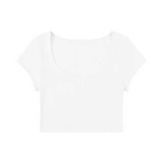 Women's Slim Cap Sleeve Crop T-Shirt