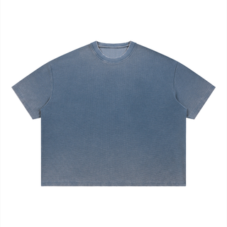 Unisex Vintage Wash Sunfade Boxy Waffle T-Shirt