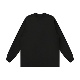 Unisex Raw Hem Long Sleeve T-Shirt