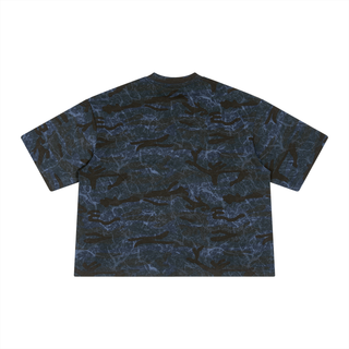 Unisex Boxy Camo Print T-Shirt