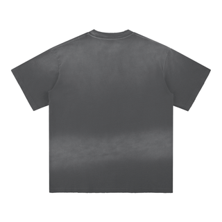 Sun Fade Hand-Frayed Cotton T-Shirt