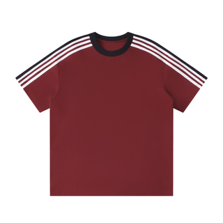Unisex Colorblock Striped T-Shirt