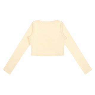 Women's Ruched Long Sleeve Crop T-Shirt