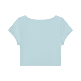 Women's Slim Cap Sleeve Crop T-Shirt