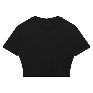 Women's Slim Ribbed Crop T-Shirt