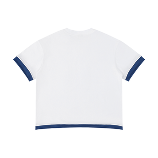 Unisex Boxy Color Block T-Shirt