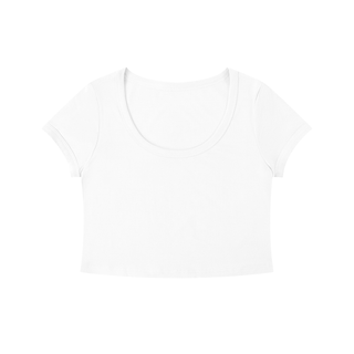 Women's Solid Color Slim Crop T-Shirt