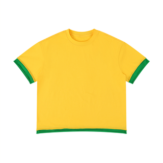 Unisex Boxy Color Block T-Shirt