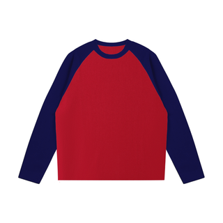 Color-Blocked Raglan Long-Sleeve T-Shirt