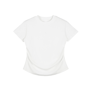 Vintage Washed Bodycon Cotton T-Shirt