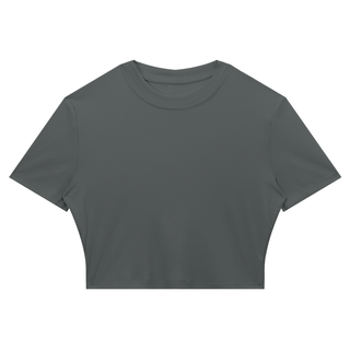 Women's Slim Ribbed Crop T-Shirt