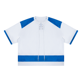 Unisex Raglan Sleeve Mesh Boxy T-Shirt