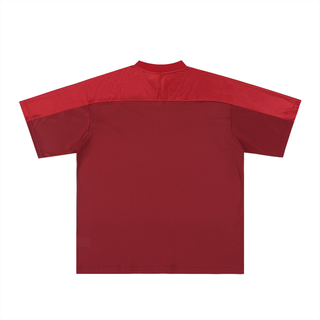 Oversized Mesh V-Neck Soccer Jersey
