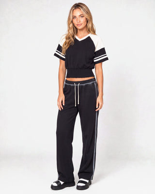 Women's Color Block Ruched T-Shirt