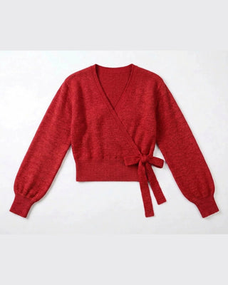 The Tie-Front Knit Crop