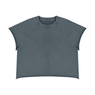 Unisex Vintage Wash Raw Edge T-Shirt