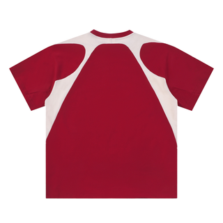 Contrast Panel Cotton T-Shirt