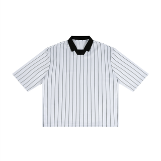 Unisex Pinstripe Collared Soccer Jersey