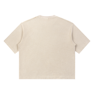 Unisex Mineral Wash Waffle Boxy T-Shirt