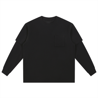 Layered Long Sleeve Oversized Tee