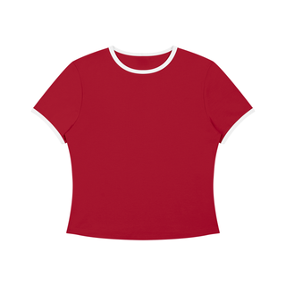 Women’s Color Block Crop T-Shirt